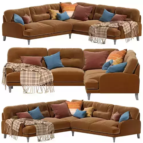Sugar Bum Corner Sofa 3D model