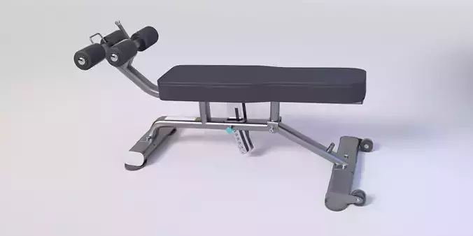ABDOMINAL - DECLINE BENCH - Premium 3D Gym Model Low-poly 3D model