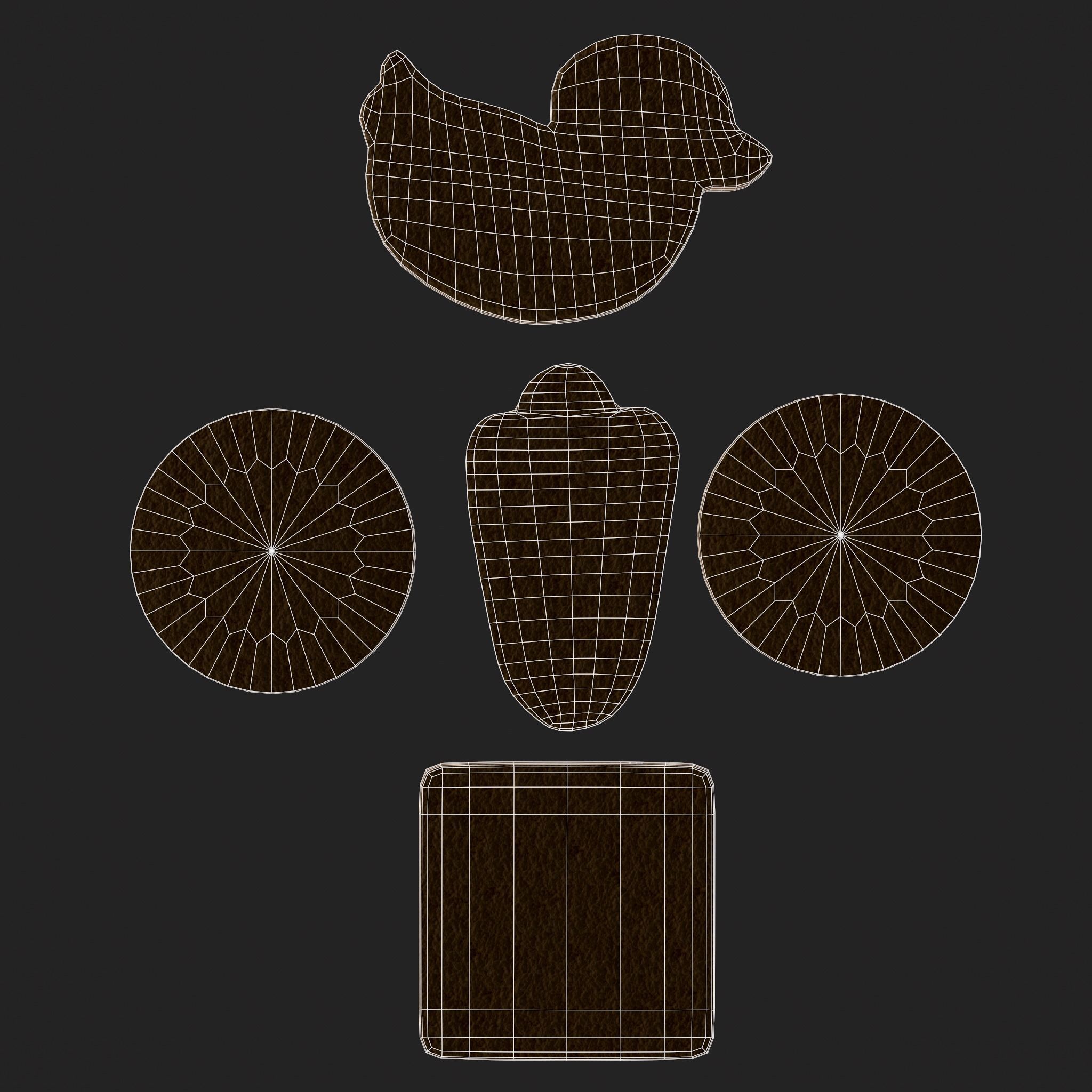 Easter Sugar Cookies Low-poly 3D model_26