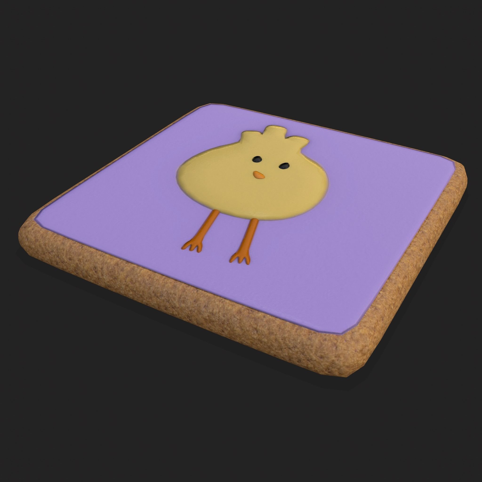 Easter Sugar Cookies Low-poly 3D model_15