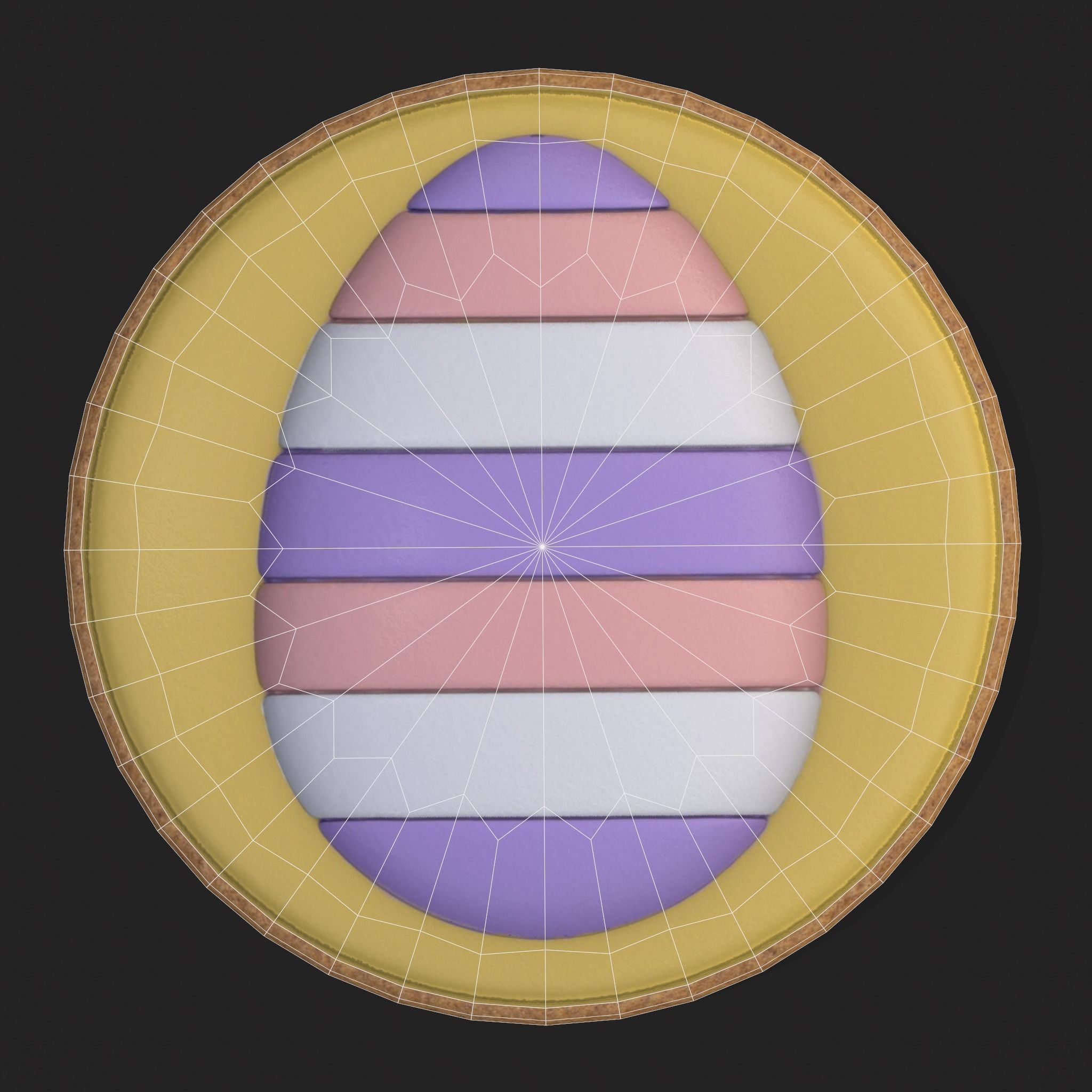 Easter Sugar Cookies Low-poly 3D model_18