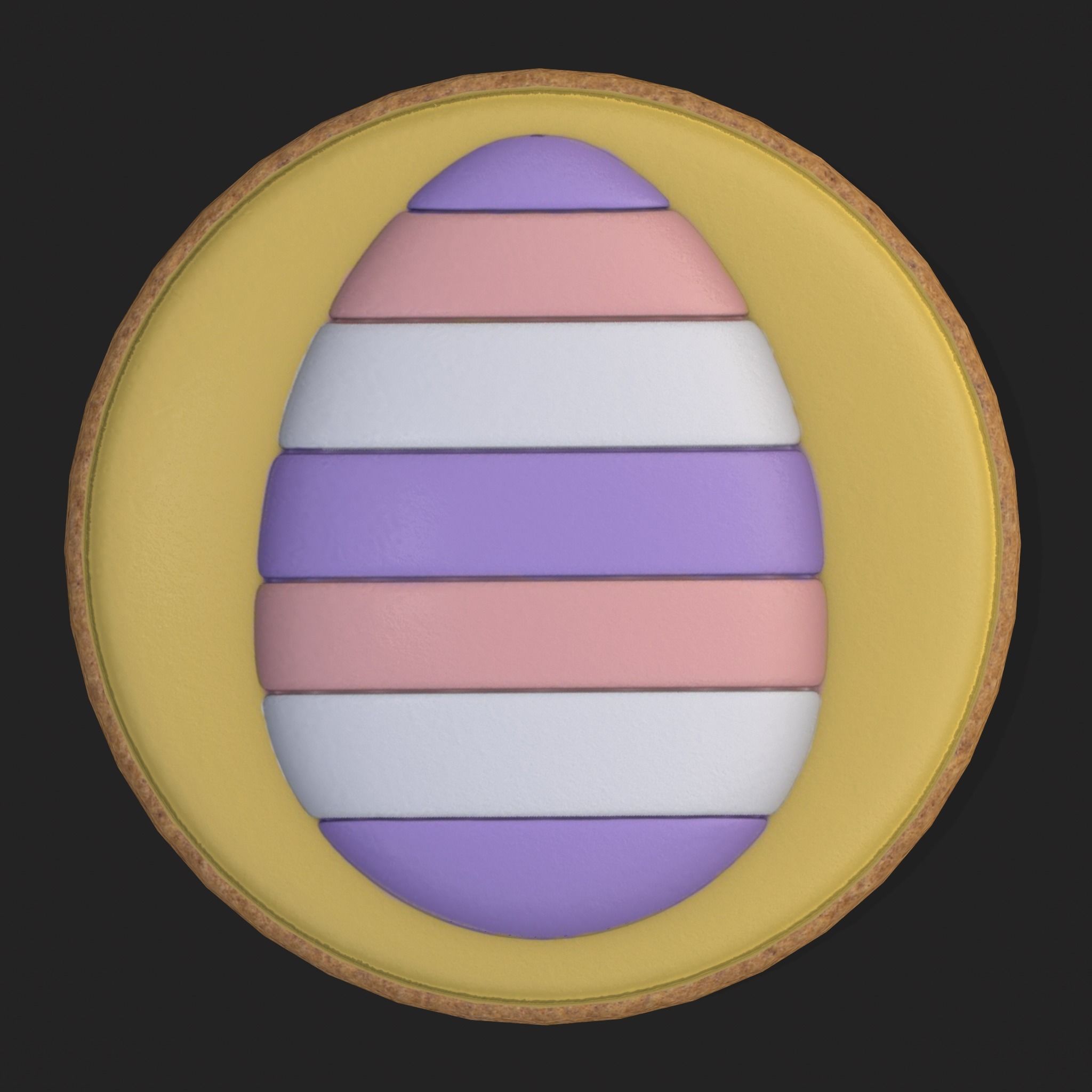 Easter Sugar Cookies Low-poly 3D model_17