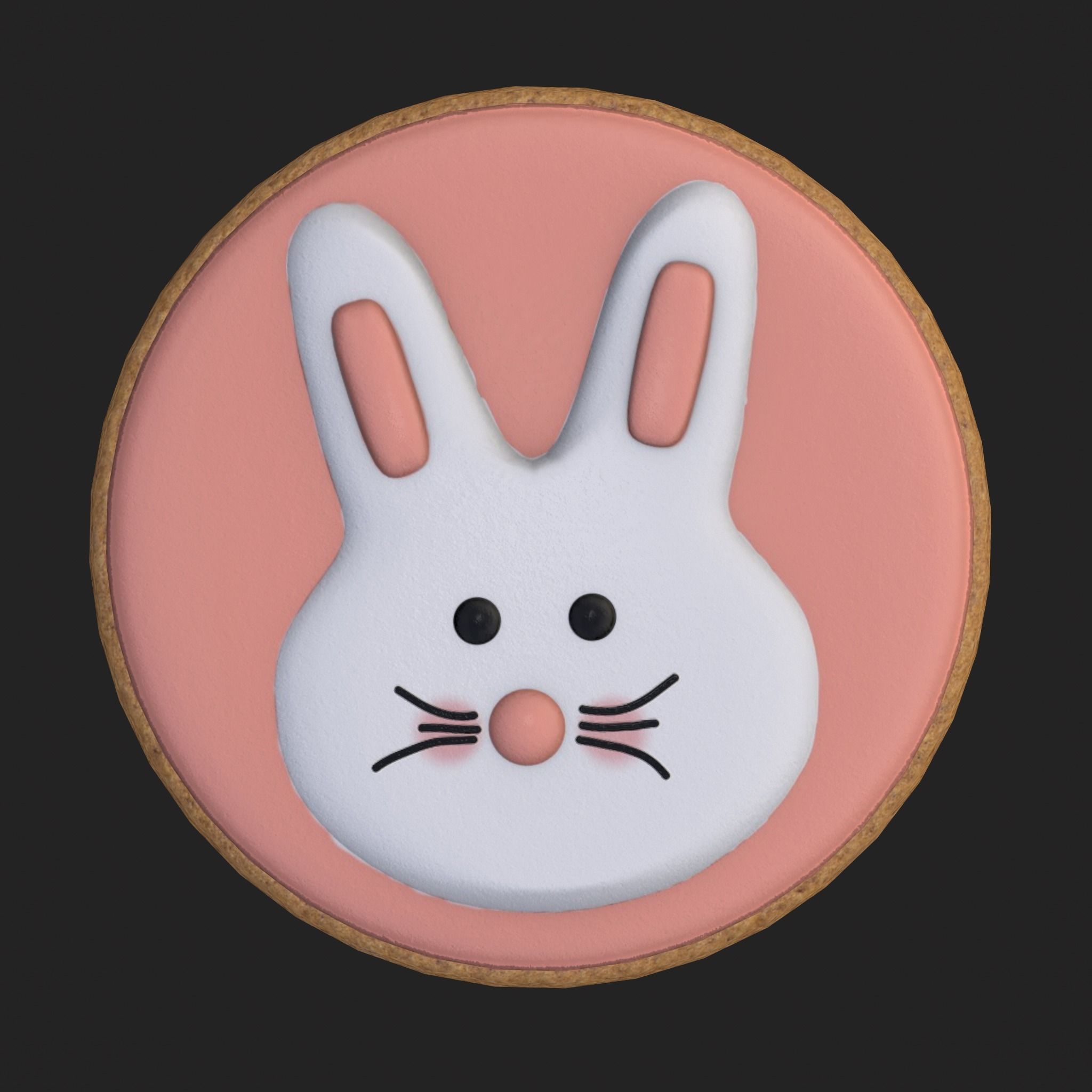 Easter Sugar Cookies Low-poly 3D model_9