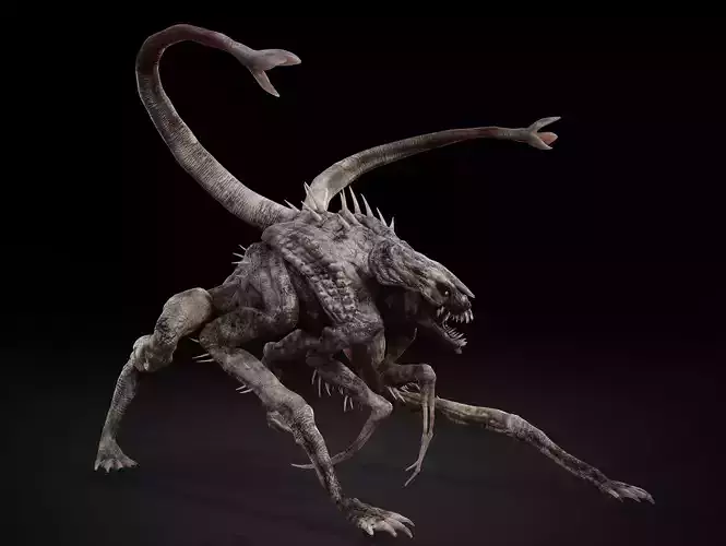 White Spike  Low-poly 3D model