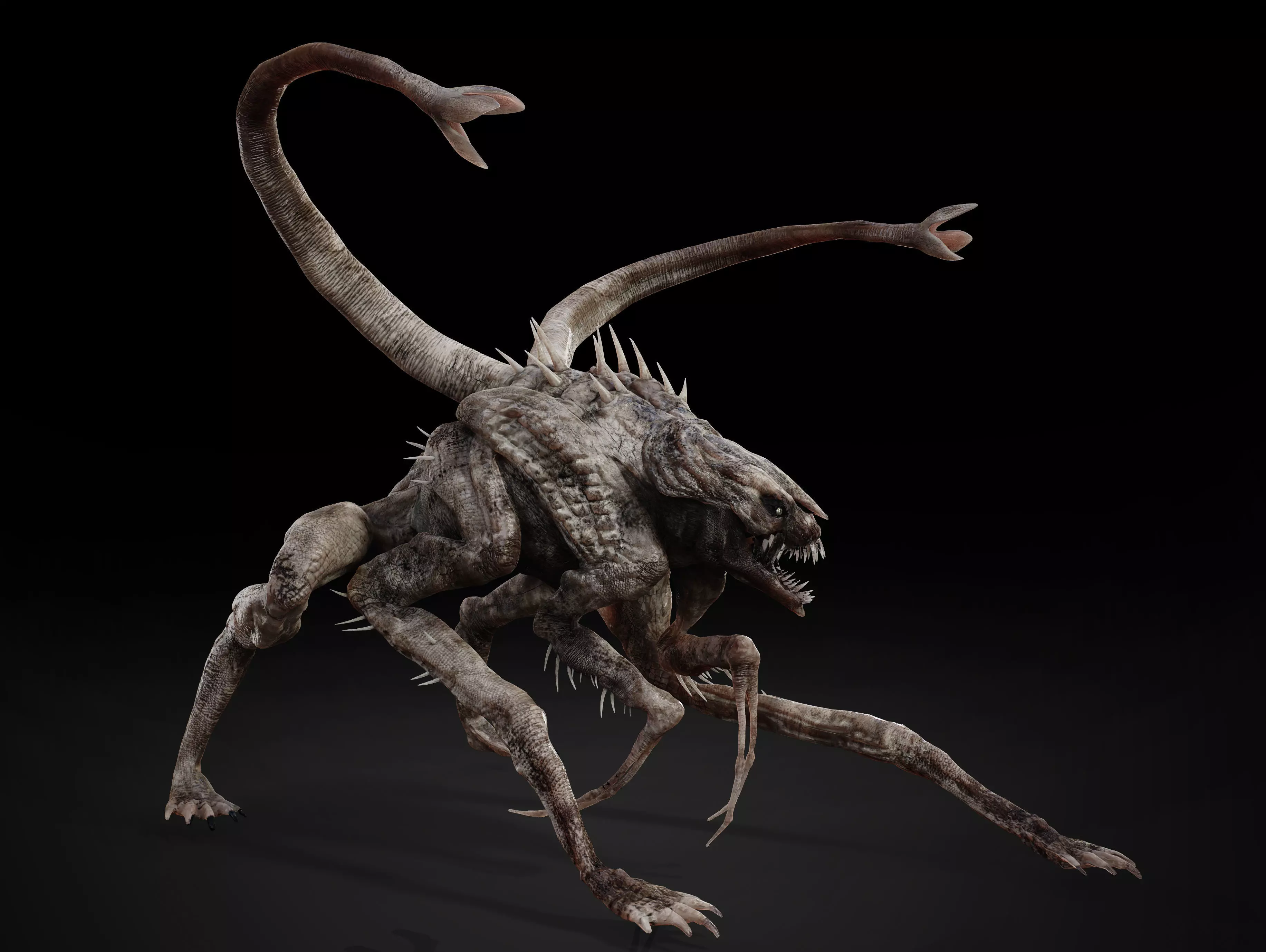 White Spike Low-poly 3D model