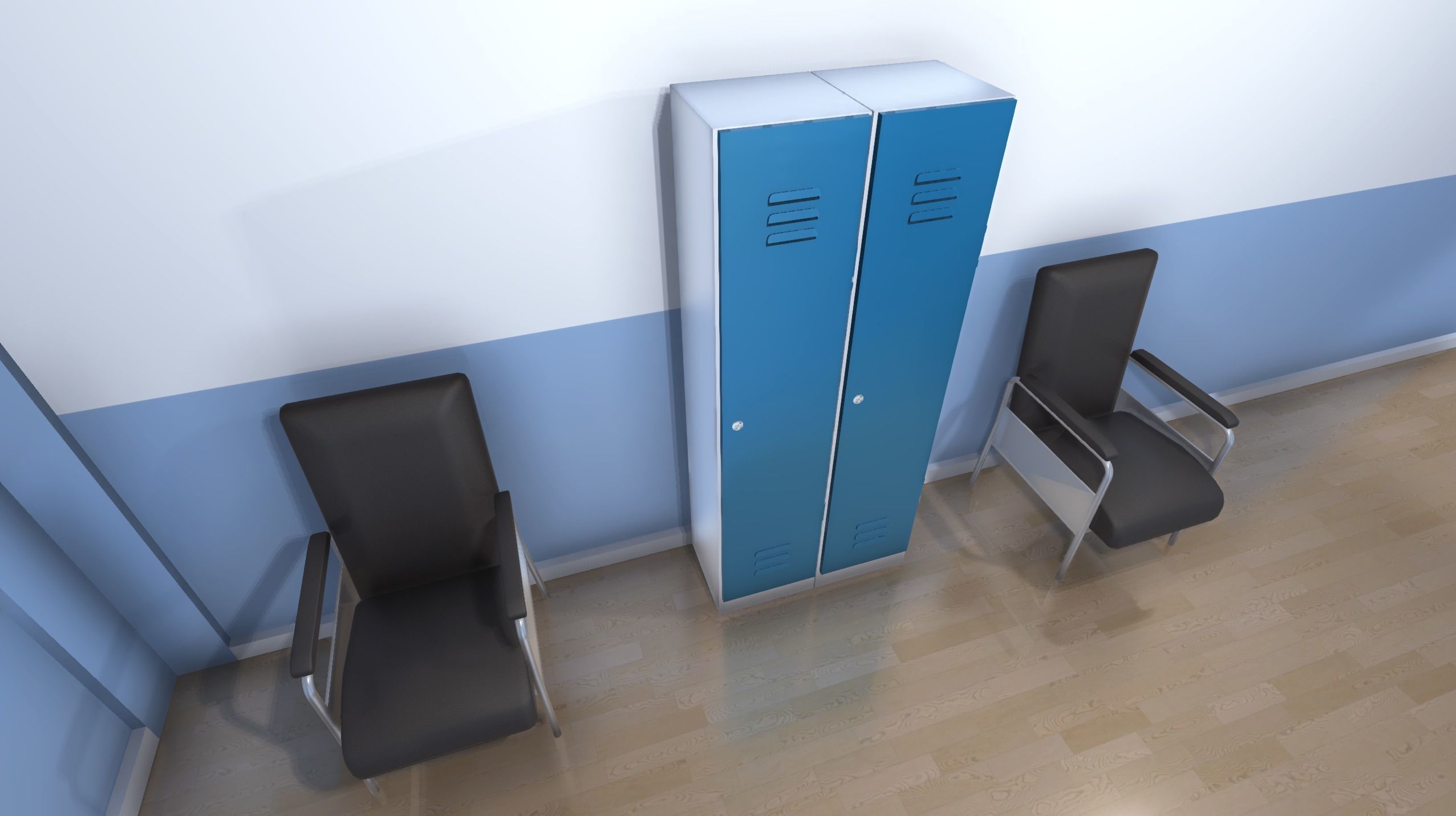 Hospital Room 2 Low-poly 3D model_12