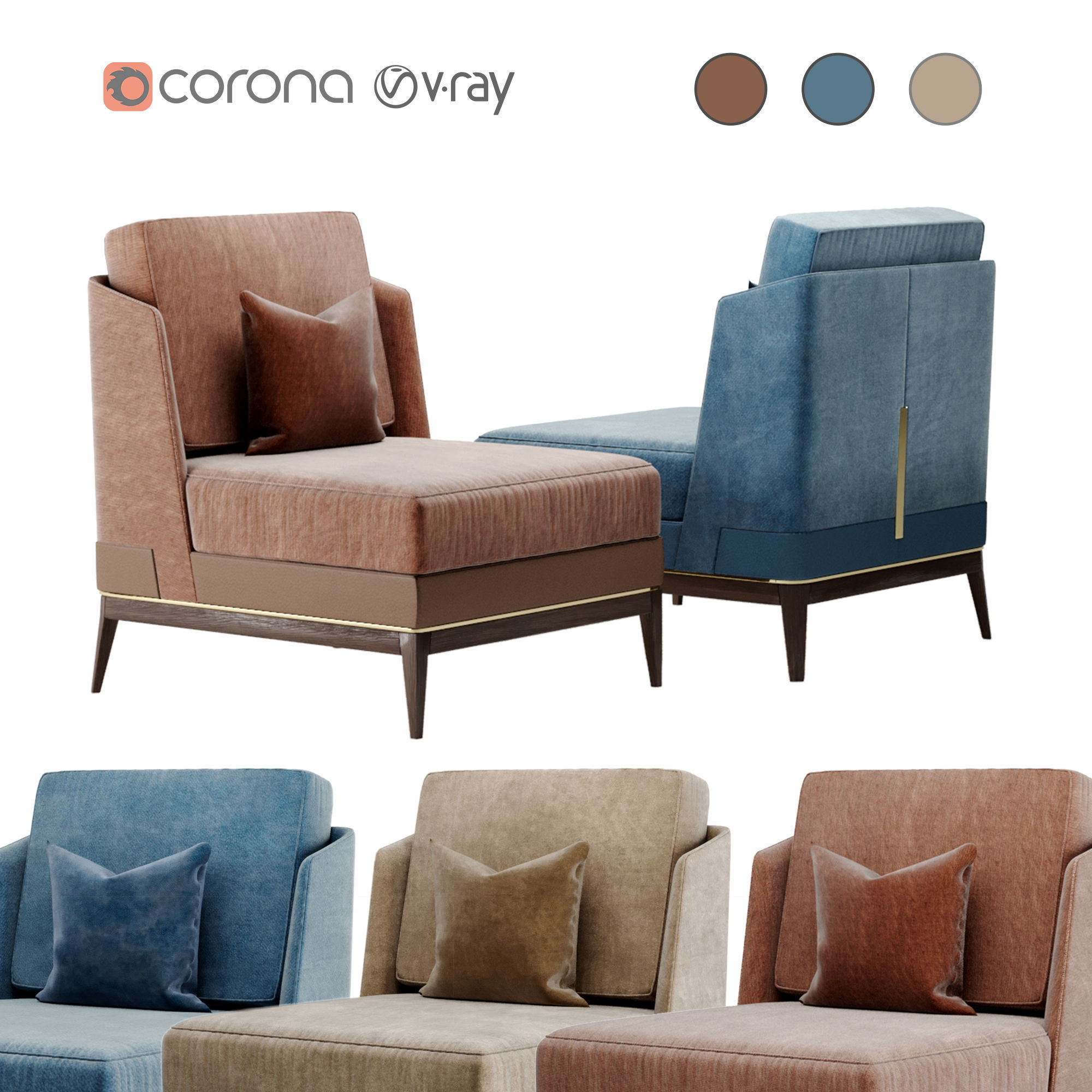 Arthur Chair by Aster 3D model_21