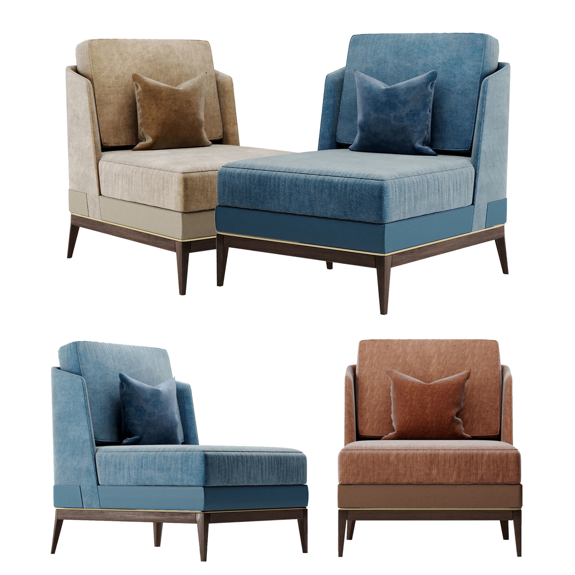 Arthur Chair by Aster 3D model_4