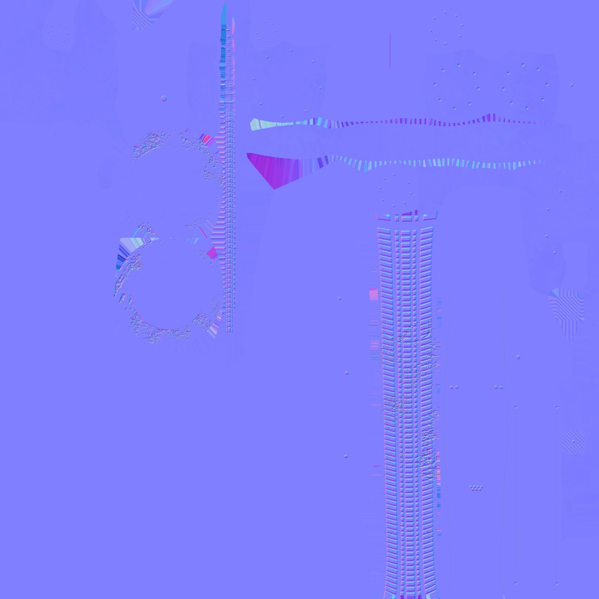 Wheel Robot H01 White Dust - SciFi Character Design Low-poly 3D model_25