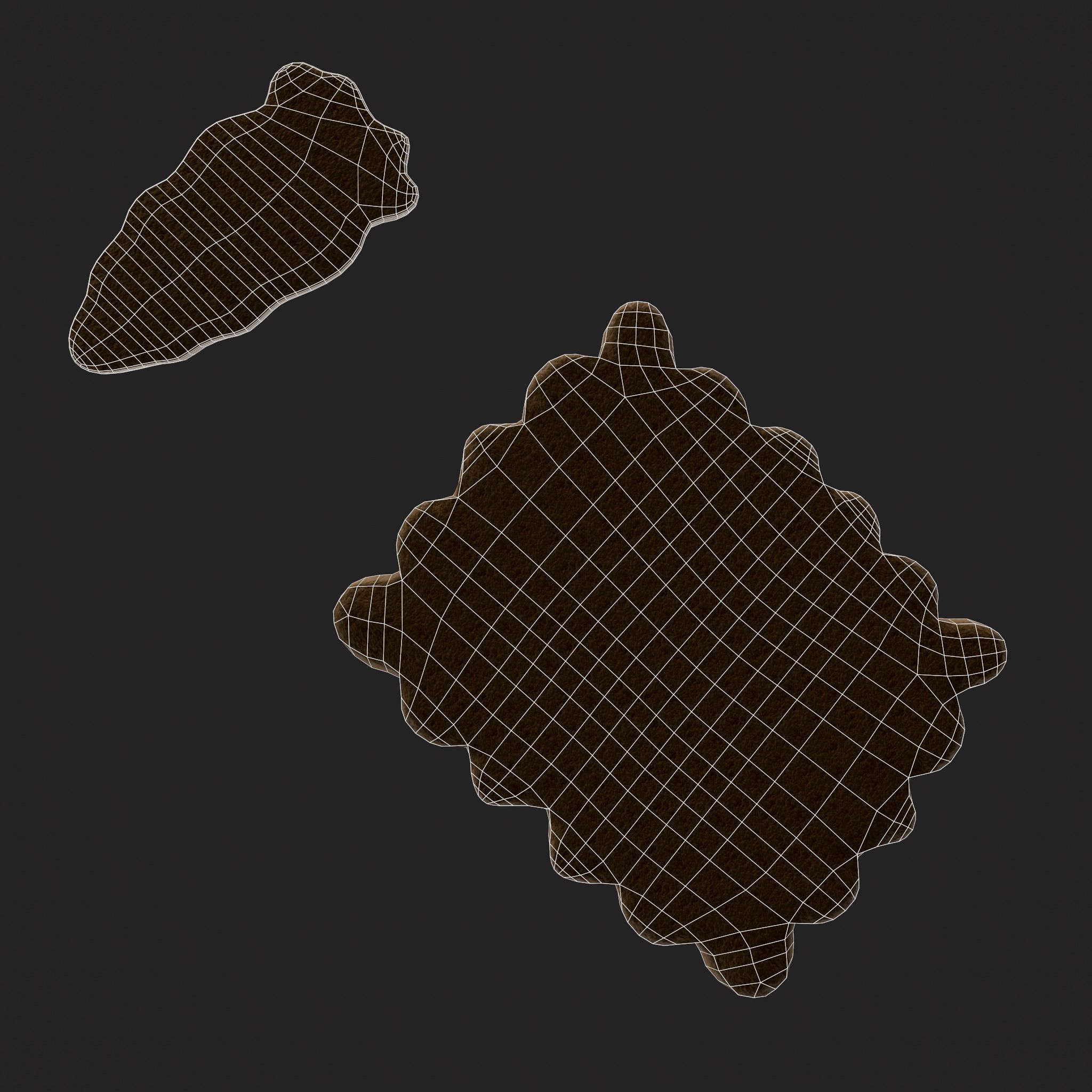 Happy Easter Cookies Low-poly 3D model_6