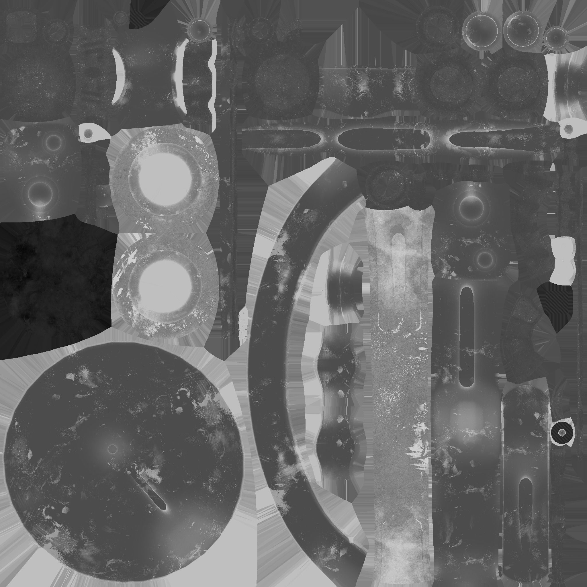 Wheel Robot H03 Yellow - SciFi Character Design Low-poly 3D model_26