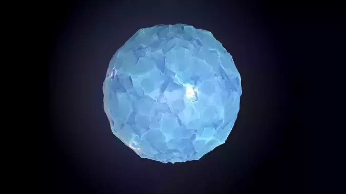 Snow Ice Stylized Ground Seamless PBR Texture