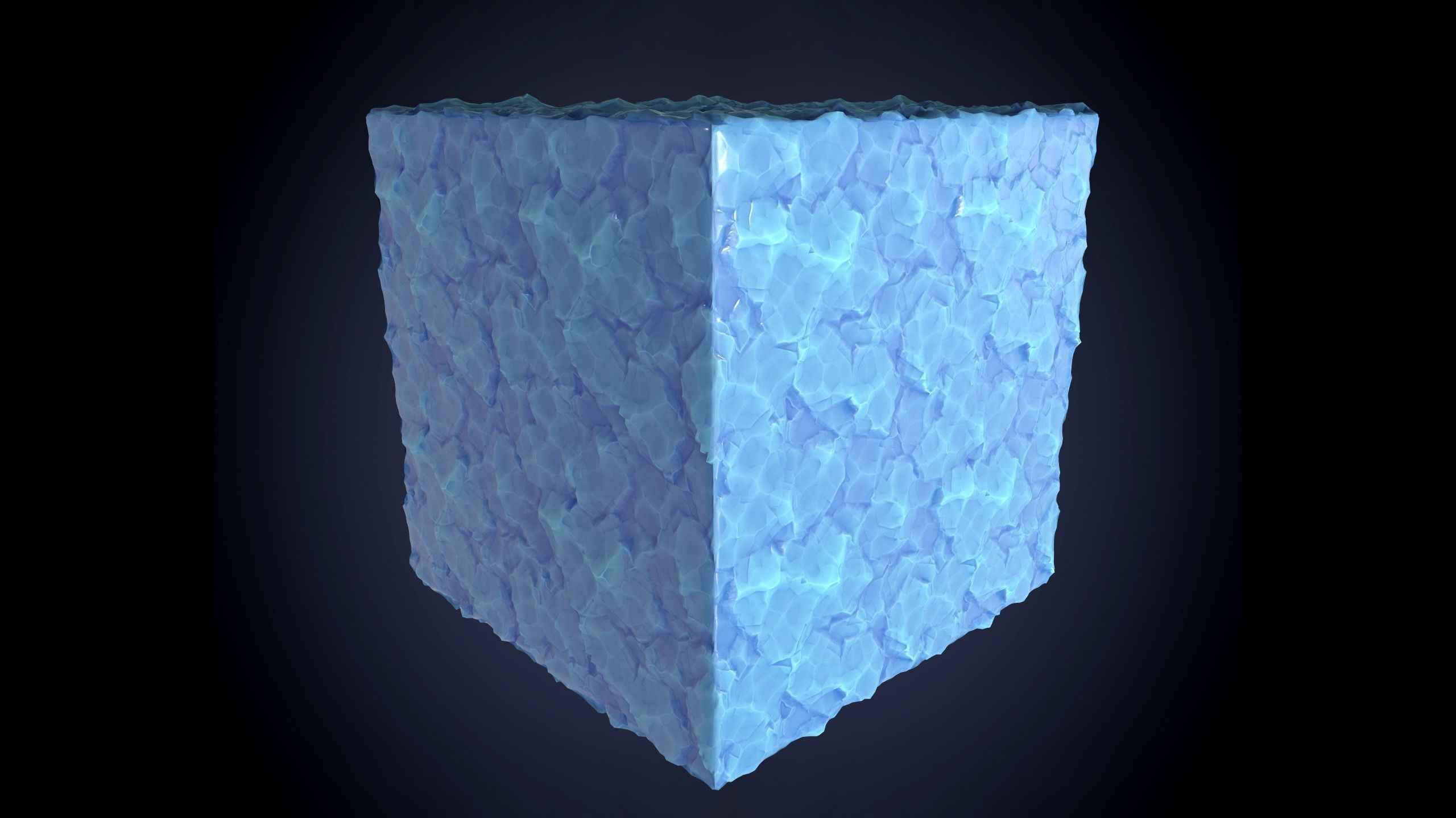 Snow Ice Stylized Ground Seamless PBR Texture Texture_4
