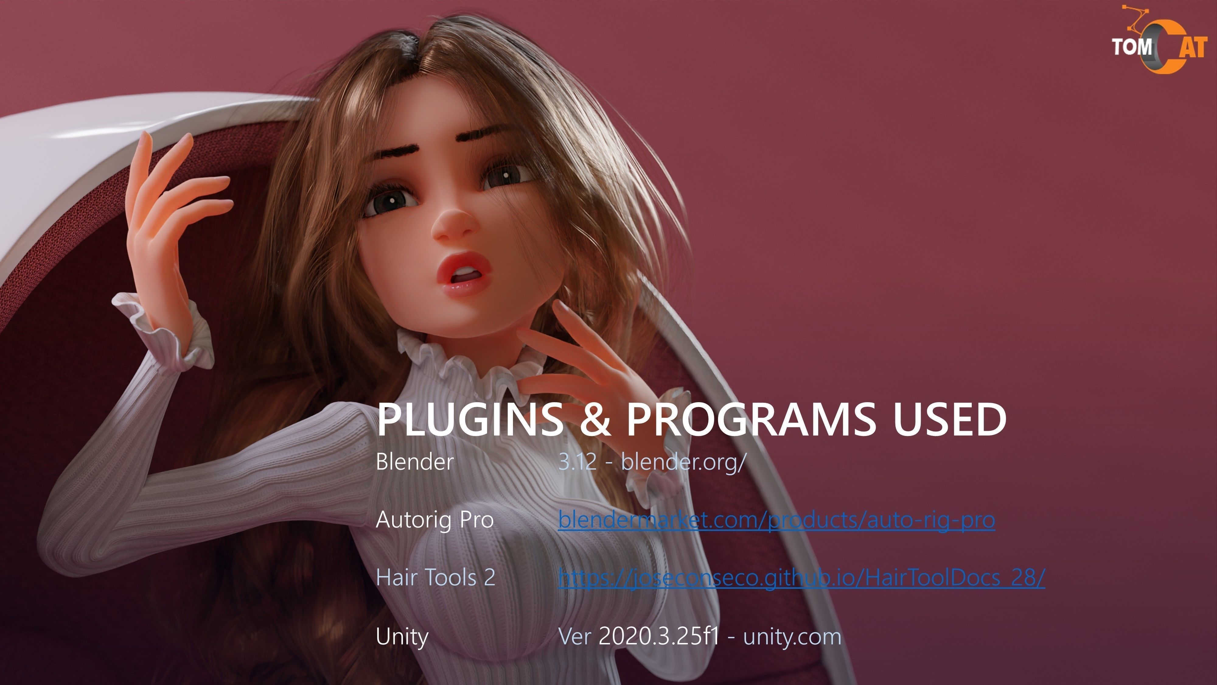 Hayden Rigged Woman Character for Blender and Unity Low-poly 3D model_25