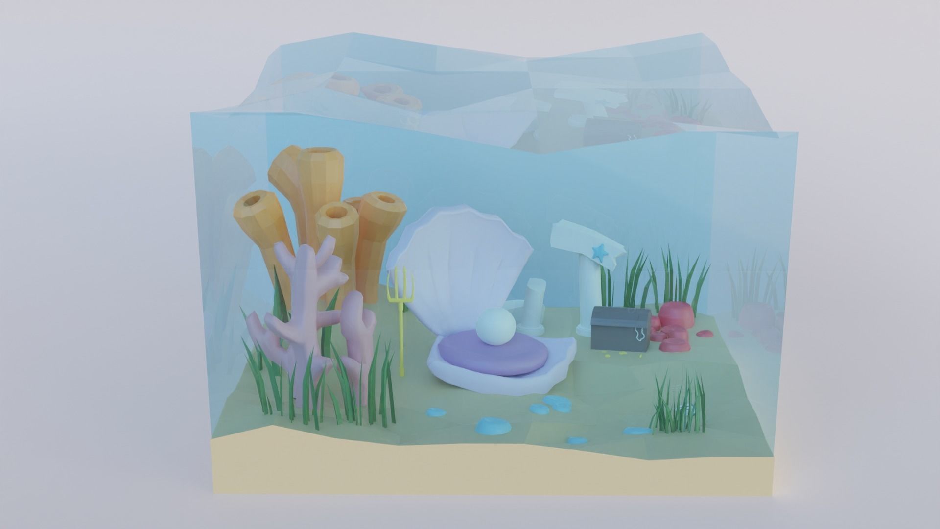 Low Poly Exterior Worlds Low-poly 3D model_24