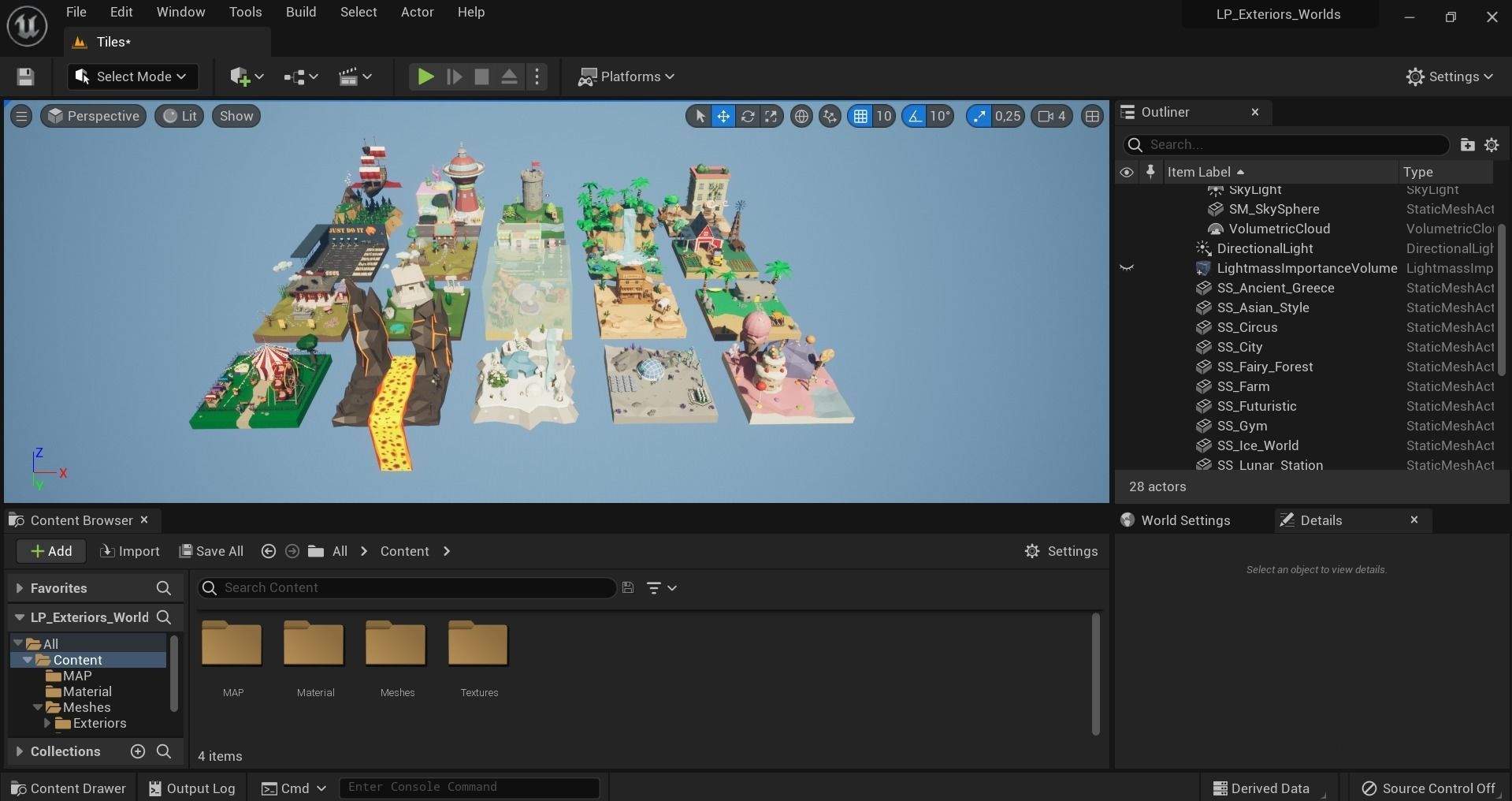 Low Poly Exterior Worlds Low-poly 3D model_27