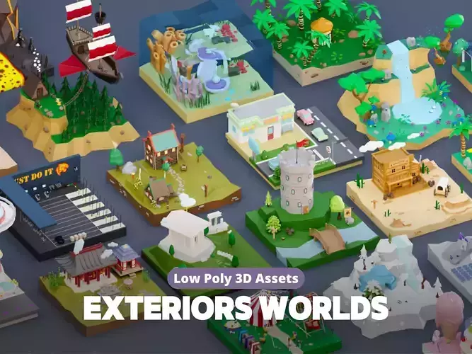 Low Poly Exterior Worlds