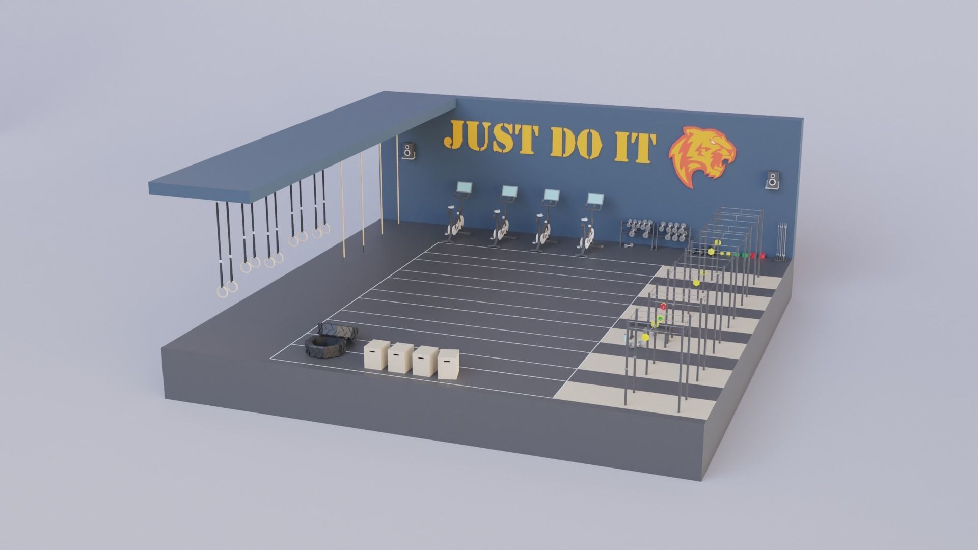 Low Poly Exterior Worlds Low-poly 3D model_9