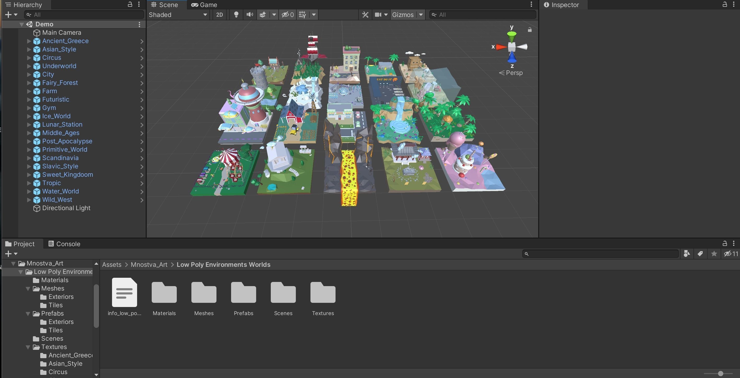 Low Poly Exterior Worlds Low-poly 3D model_29