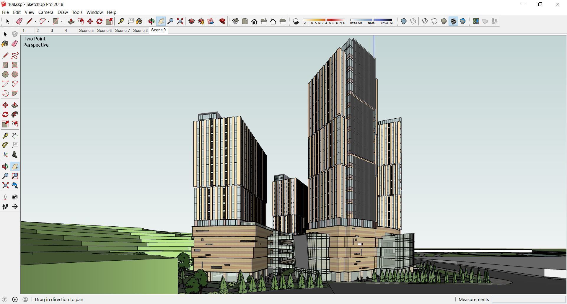 Sketchup Commercial Complex 108 3D model_1