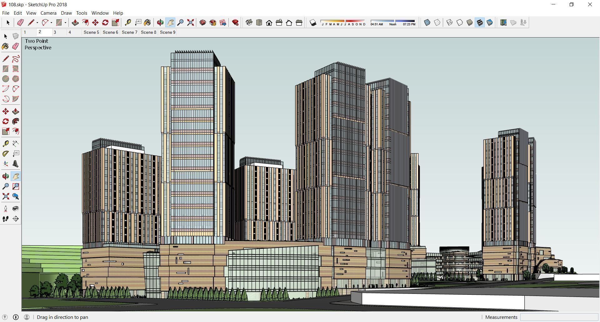 Sketchup Commercial Complex 108 3D model_4