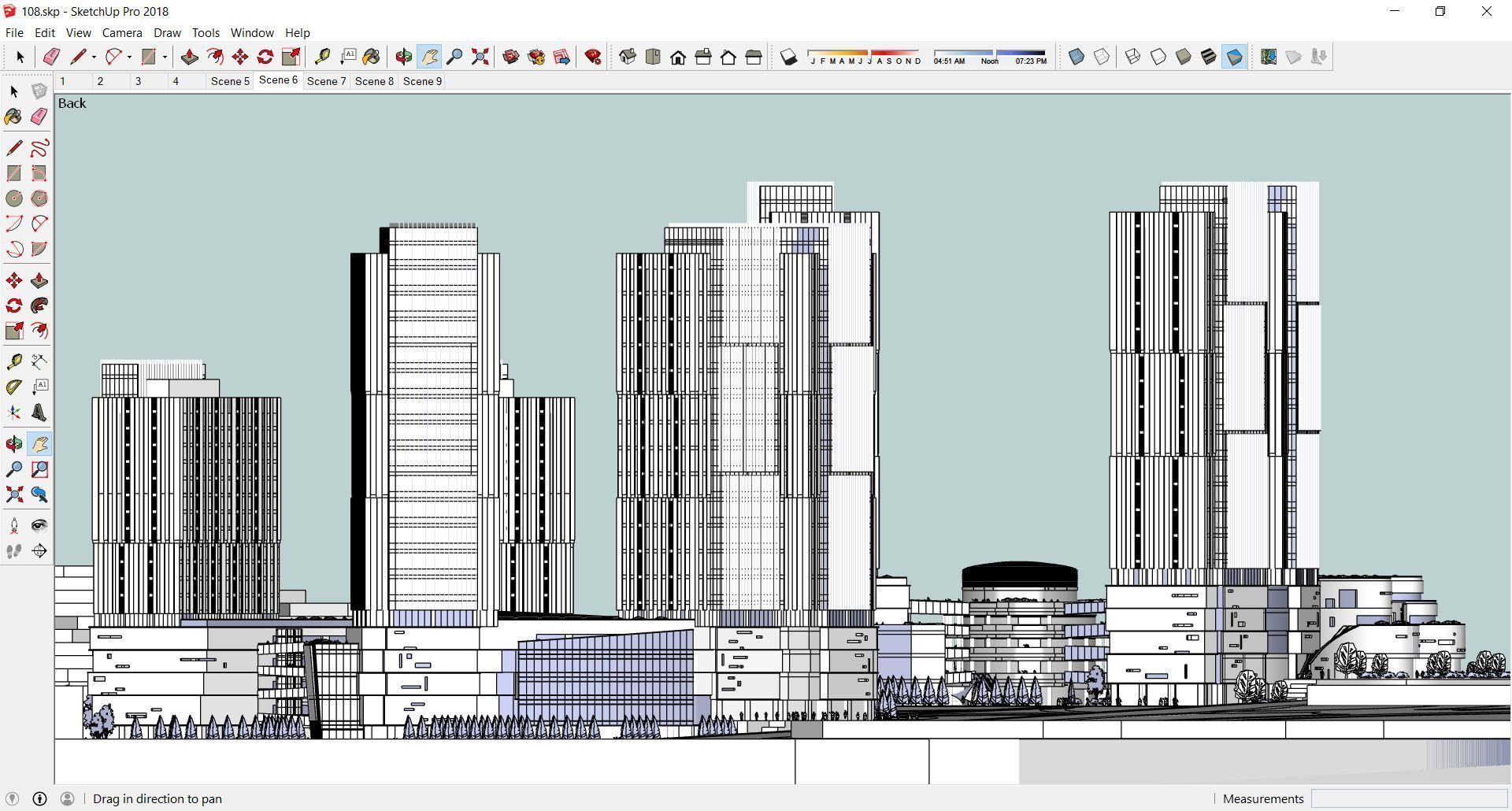 Sketchup Commercial Complex 108 3D model_2