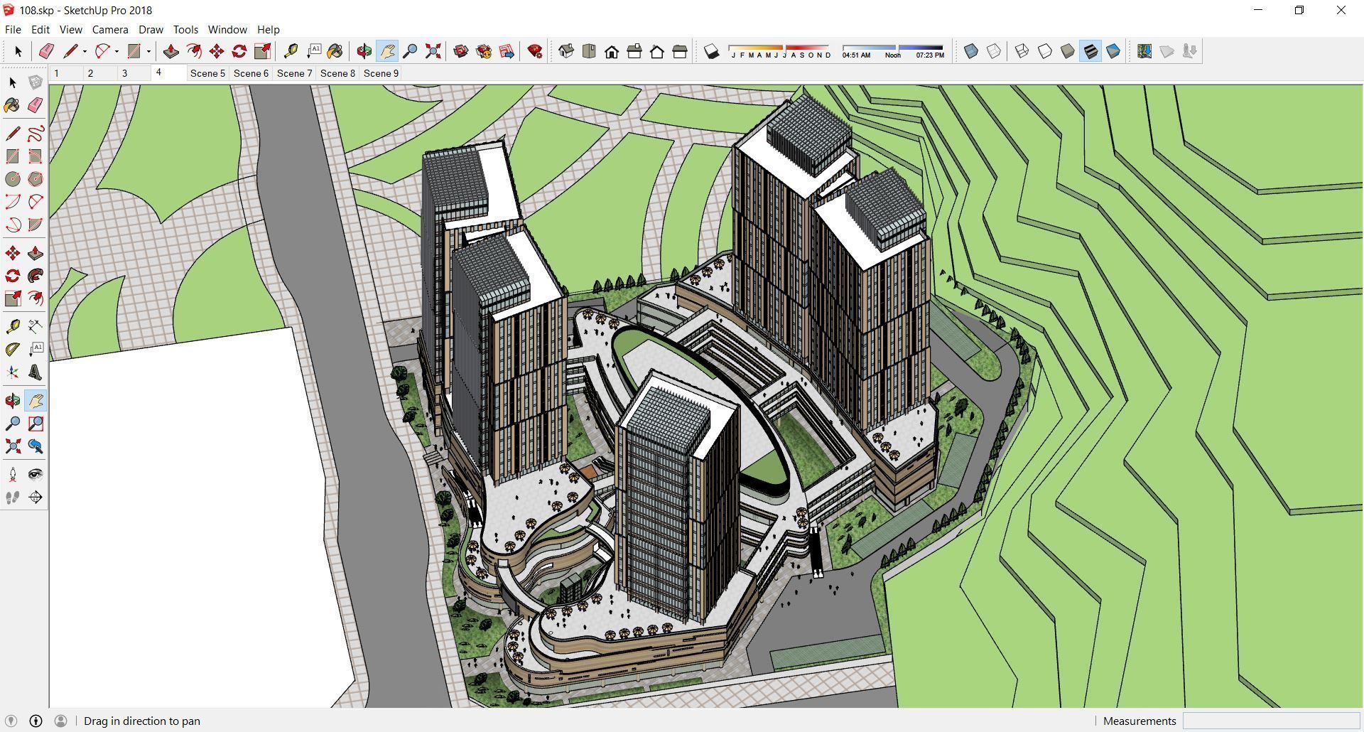 Sketchup Commercial Complex 108 3D model_6