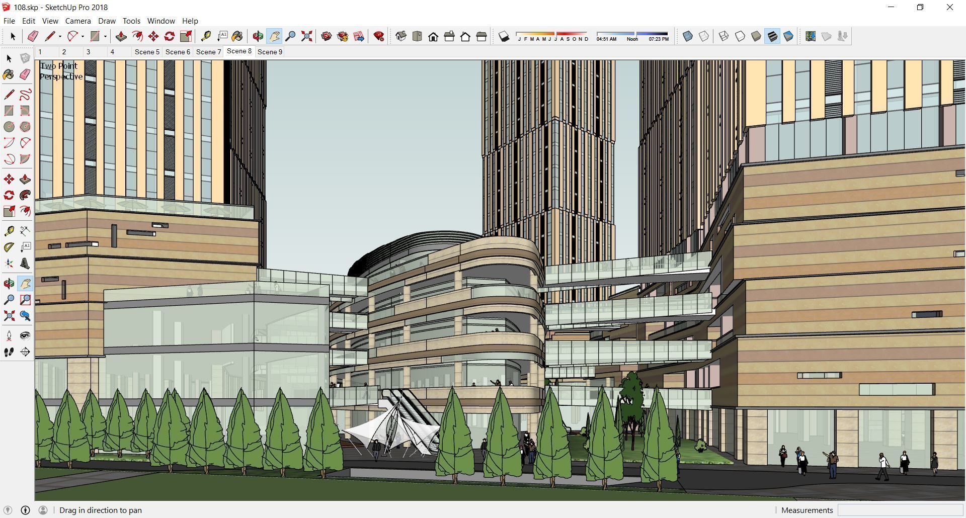 Sketchup Commercial Complex 108 3D model_9