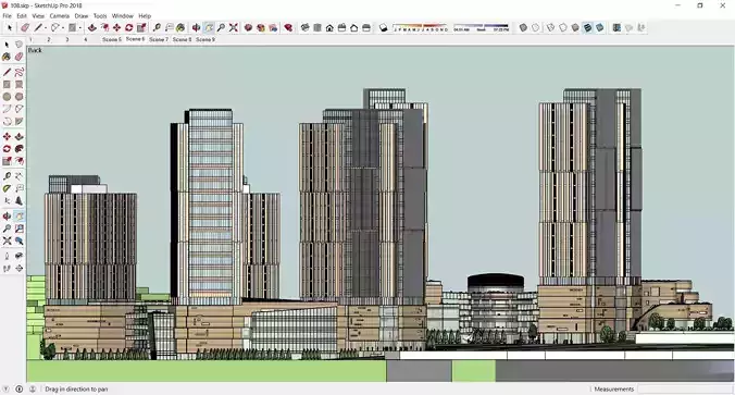 Sketchup Commercial Complex 108 3D model
