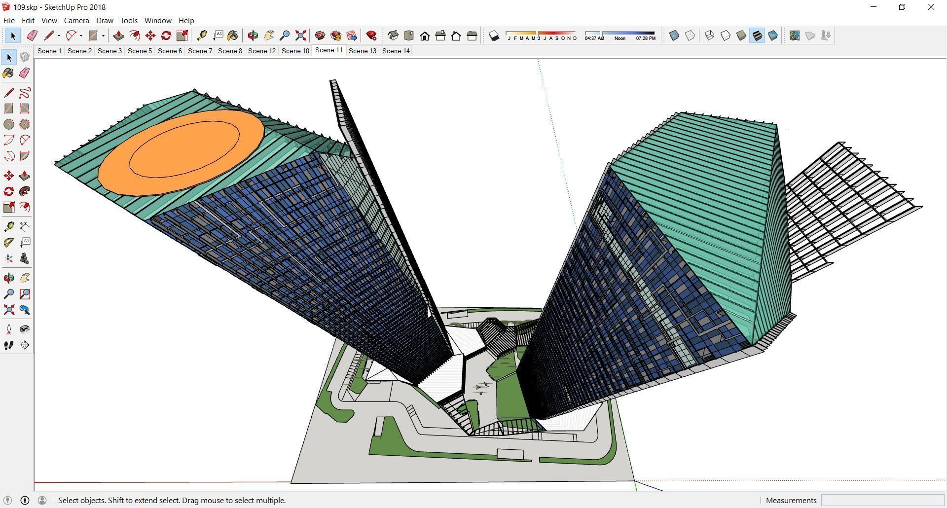 Sketchup Commercial Complex 109 3D model_3
