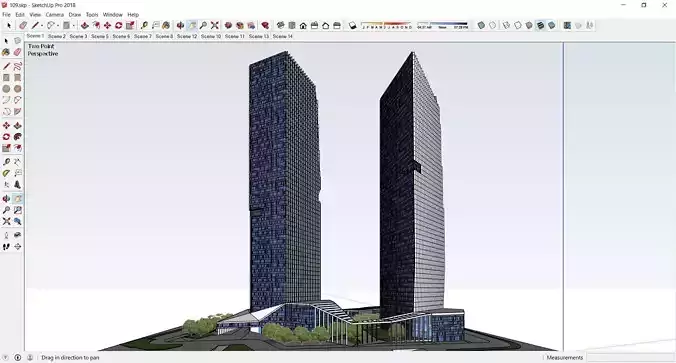 Sketchup Commercial Complex 109 3D model