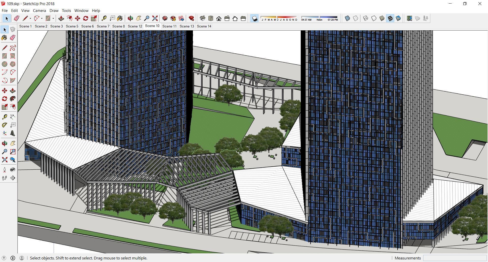 Sketchup Commercial Complex 109 3D model_2