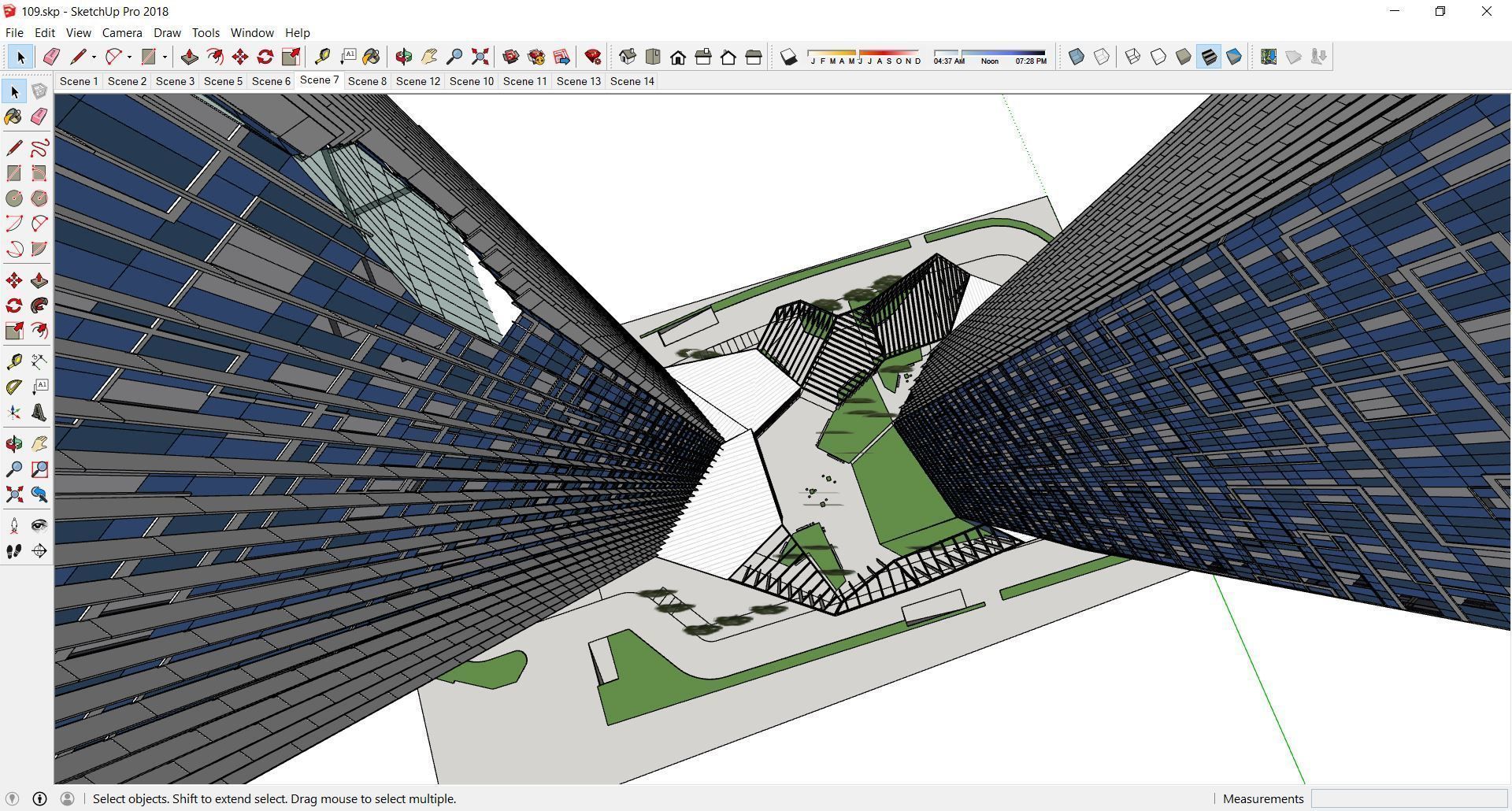 Sketchup Commercial Complex 109 3D model_11