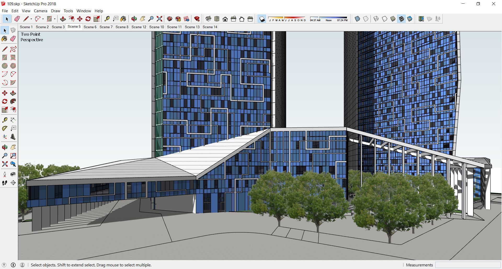 Sketchup Commercial Complex 109 3D model_9