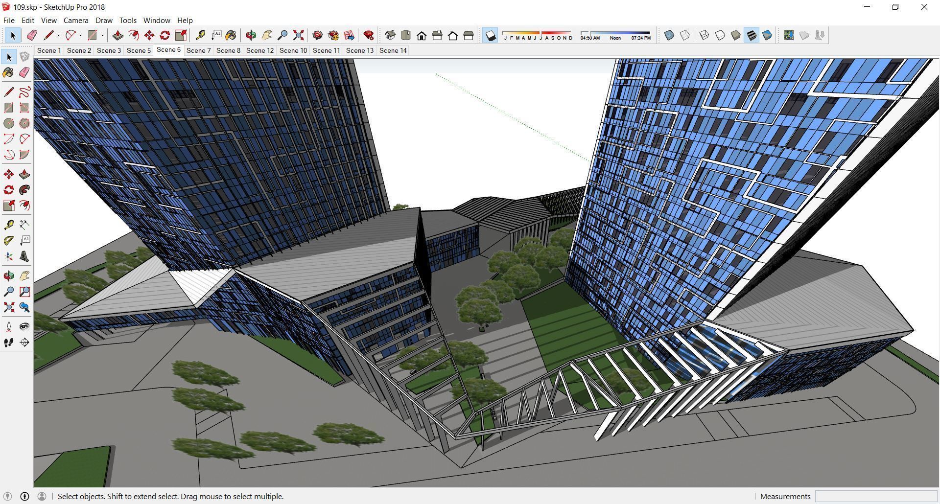Sketchup Commercial Complex 109 3D model_10