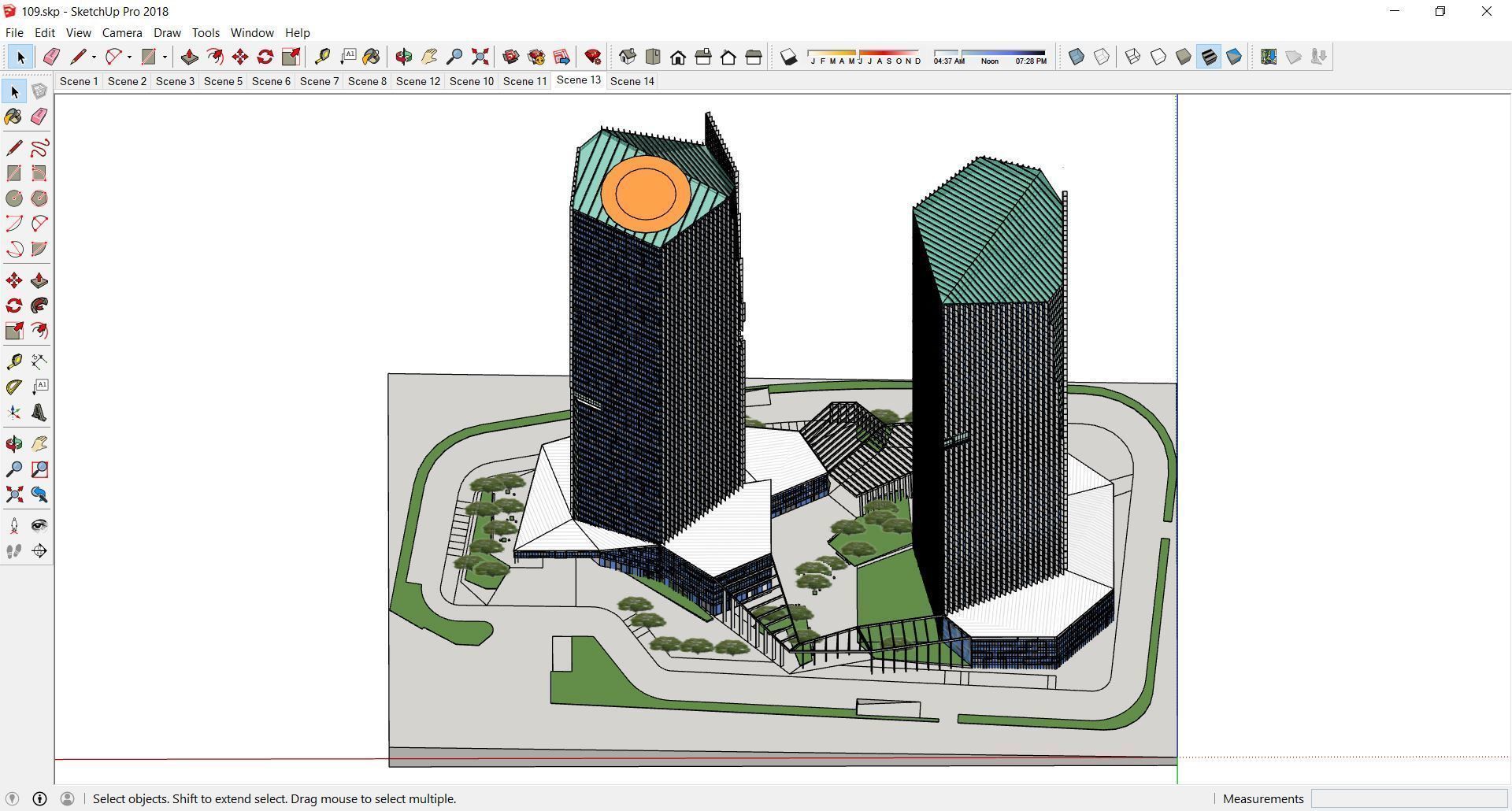 Sketchup Commercial Complex 109 3D model_4