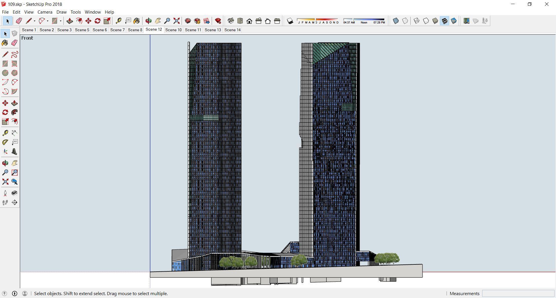 Sketchup Commercial Complex 109 3D model_1