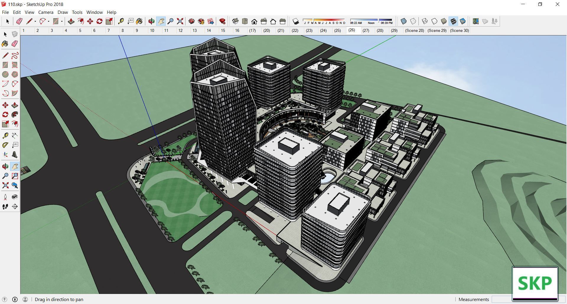 Sketchup Commercial Complex 110 3D model_17