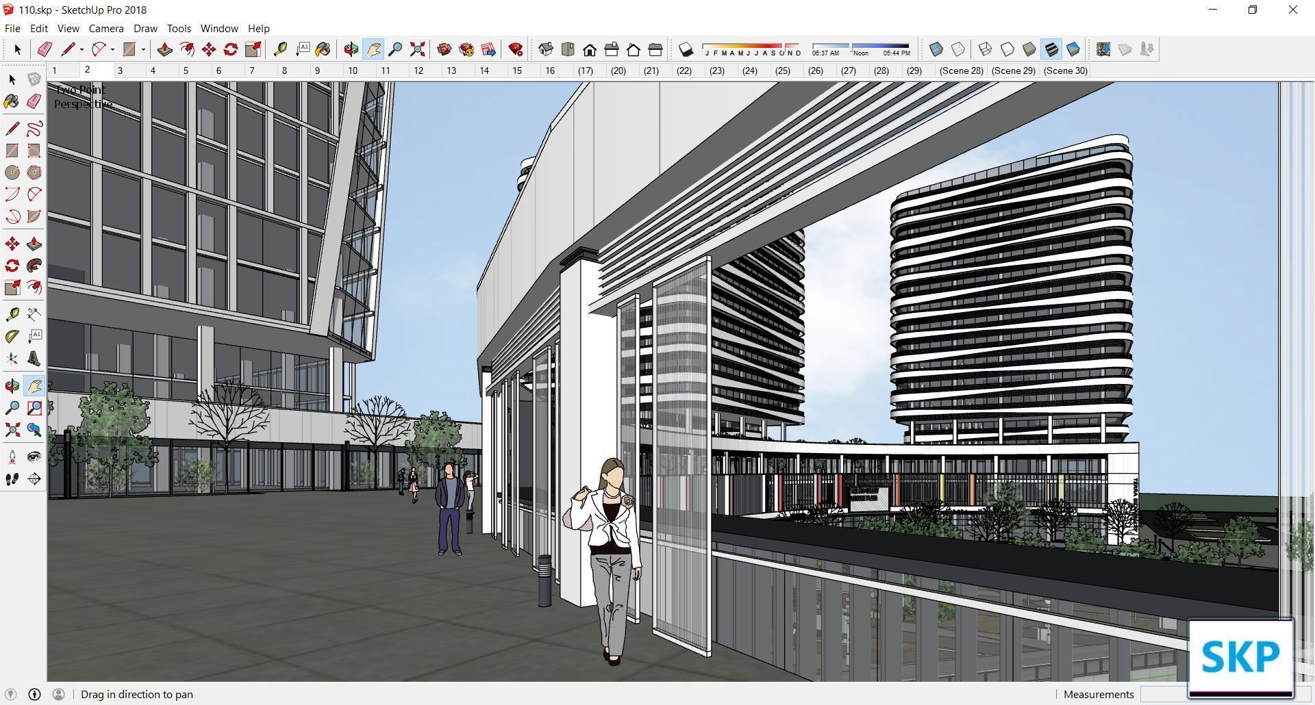 Sketchup Commercial Complex 110 3D model_22