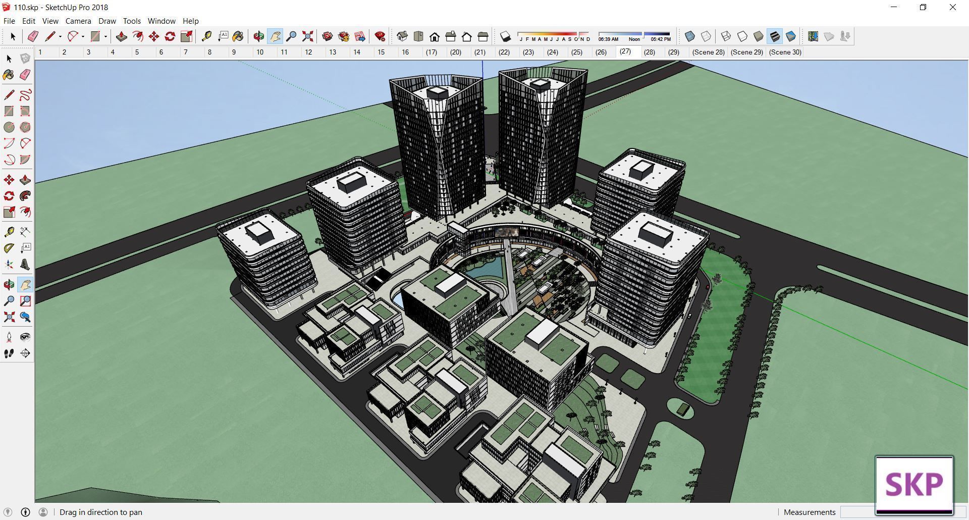 Sketchup Commercial Complex 110 3D model_18