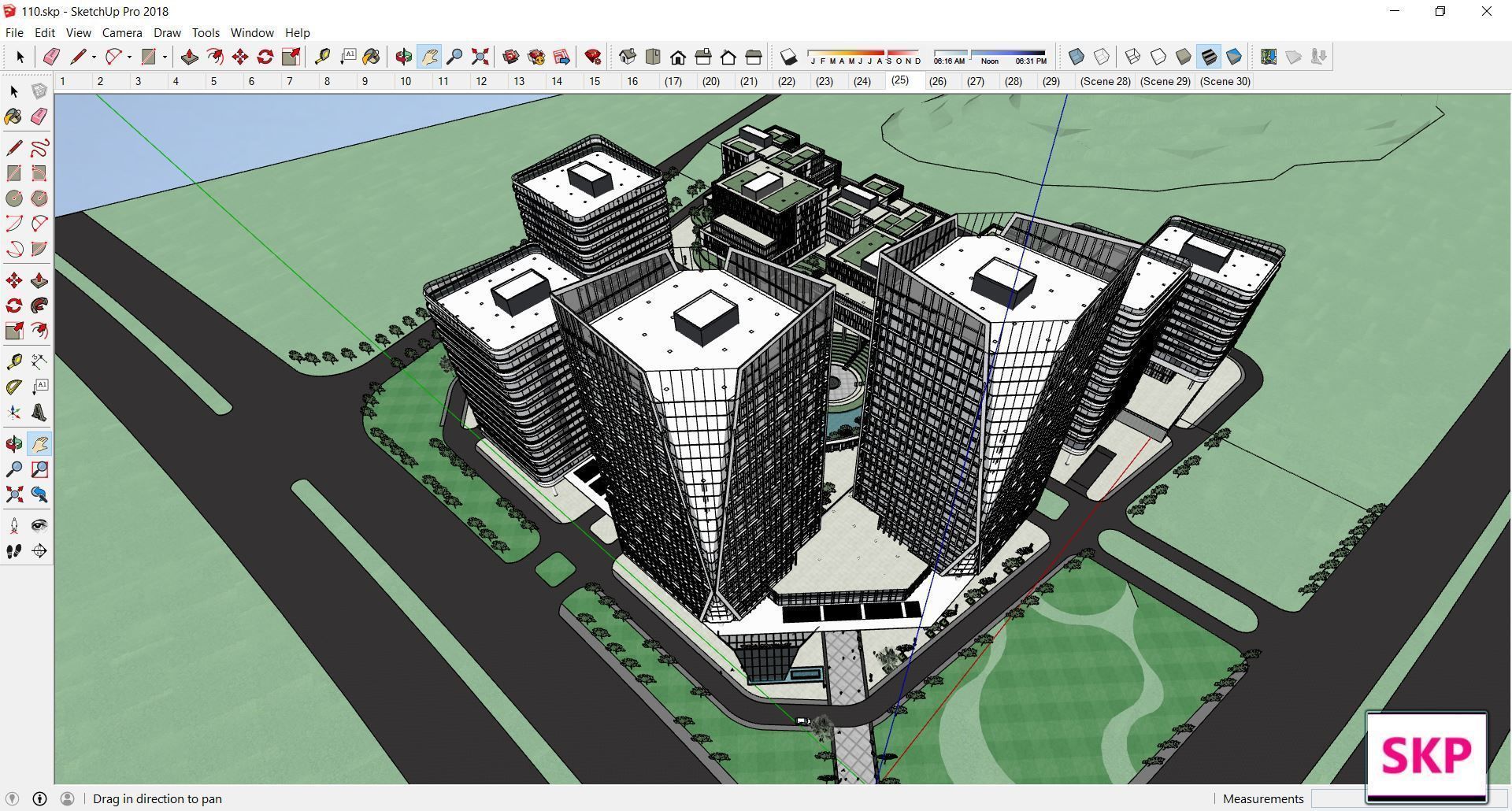 Sketchup Commercial Complex 110 3D model_16