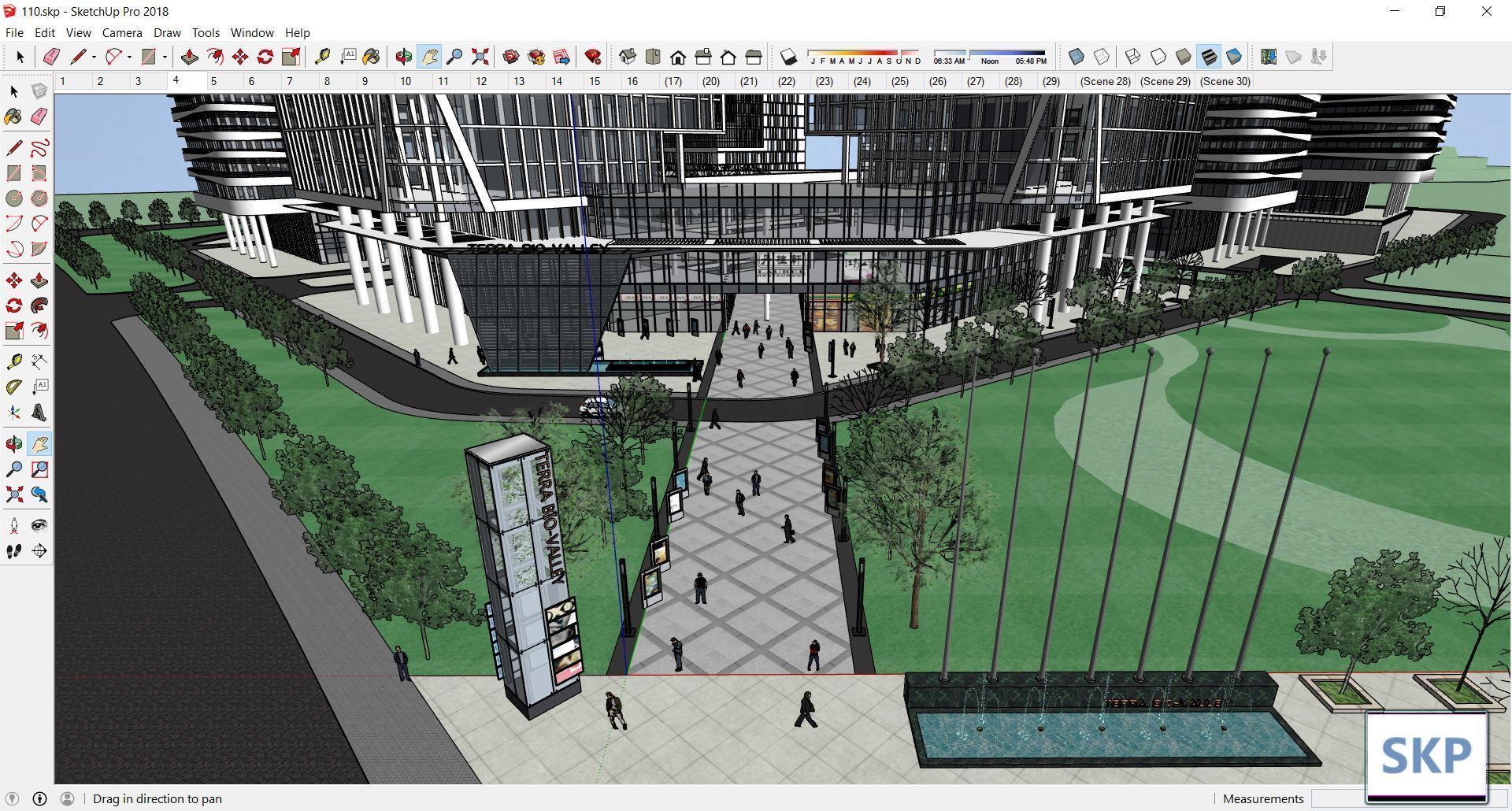 Sketchup Commercial Complex 110 3D model_27