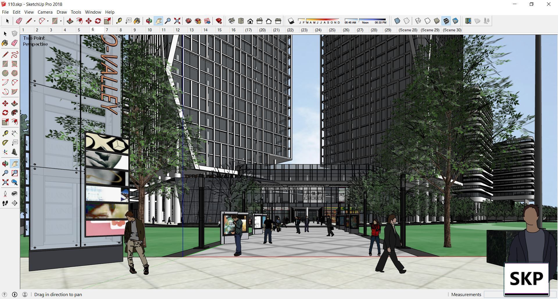 Sketchup Commercial Complex 110 3D model_29