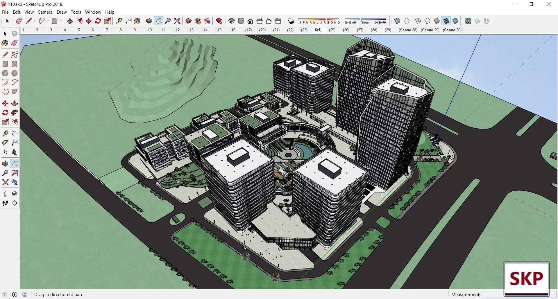Sketchup Commercial Complex 110 3D model_15