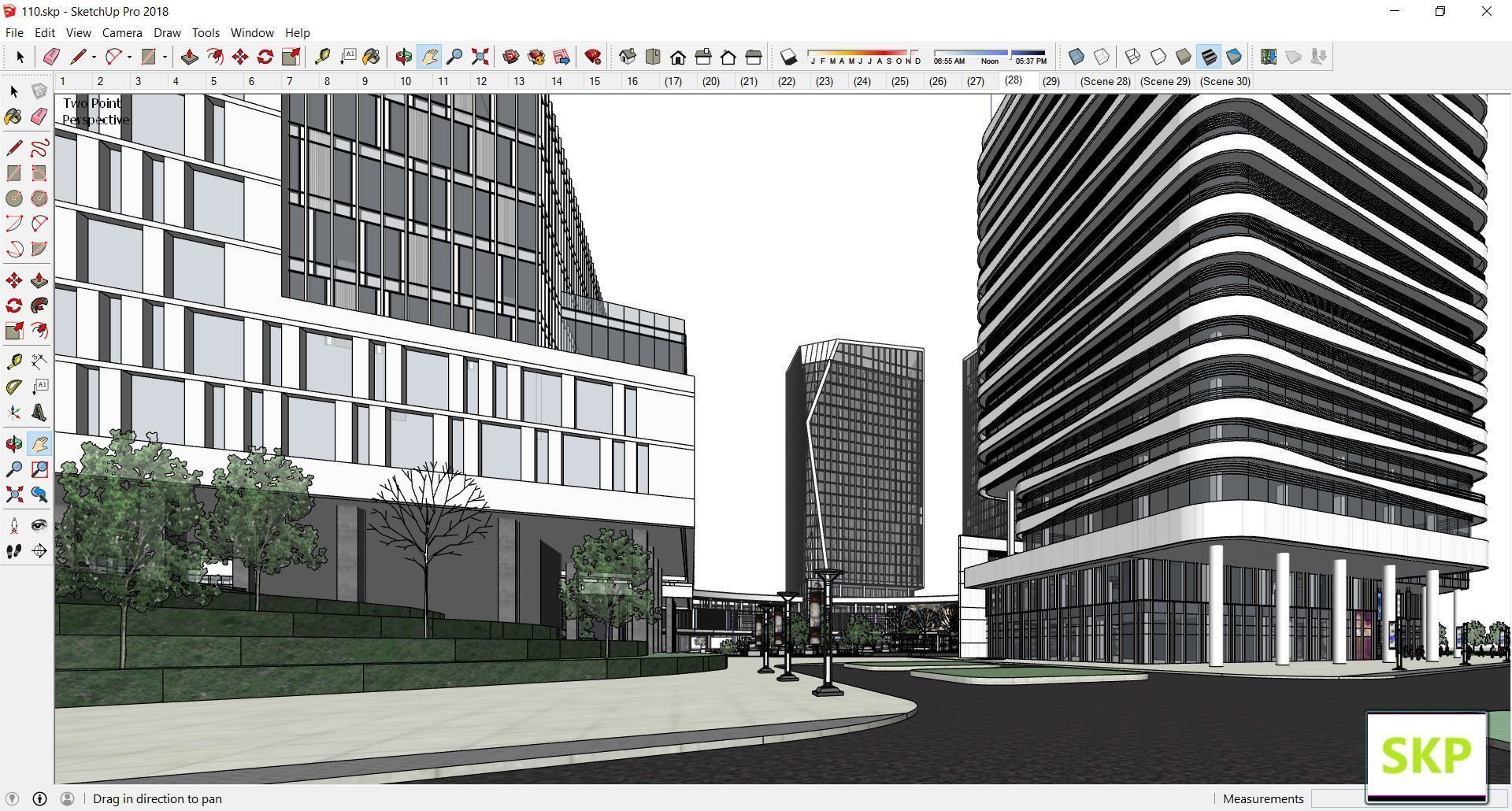 Sketchup Commercial Complex 110 3D model_19