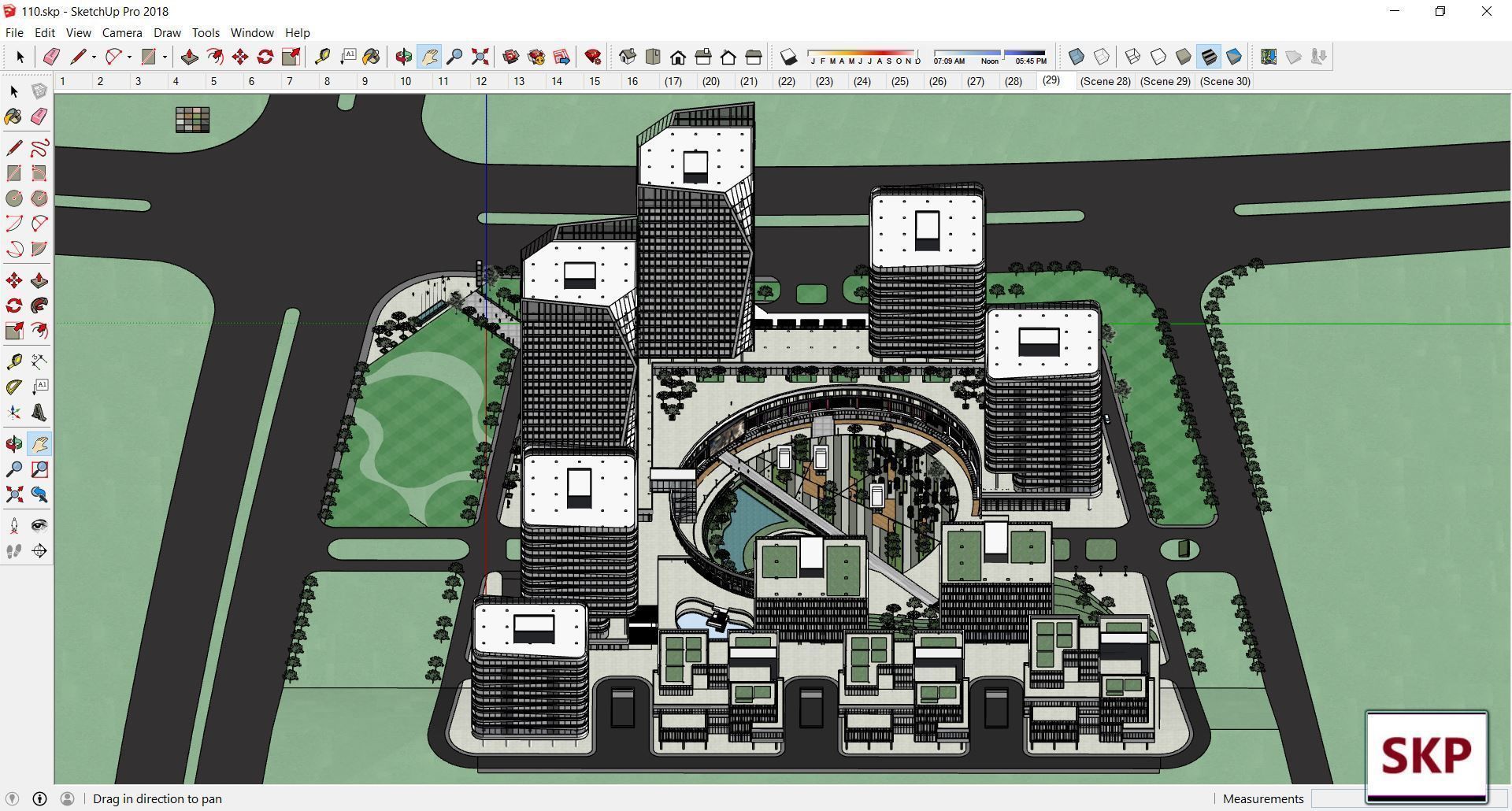 Sketchup Commercial Complex 110 3D model_20