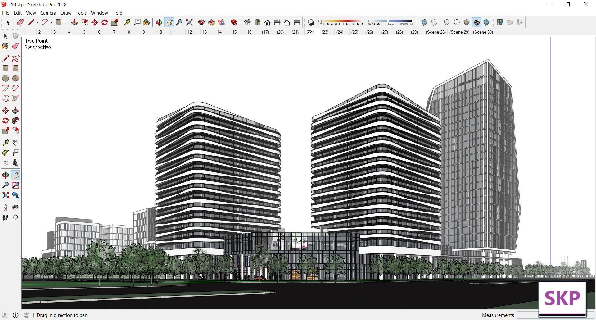 Sketchup Commercial Complex 110 3D model_13