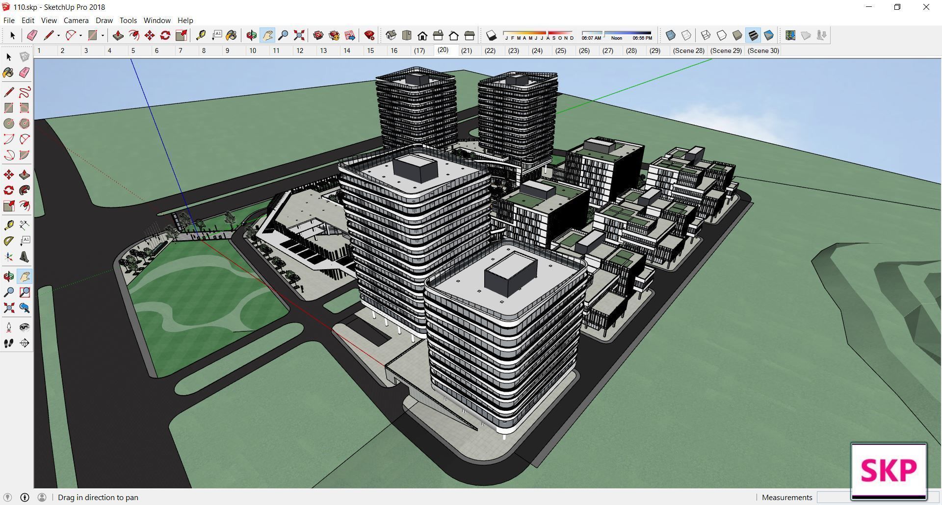 Sketchup Commercial Complex 110 3D model_10