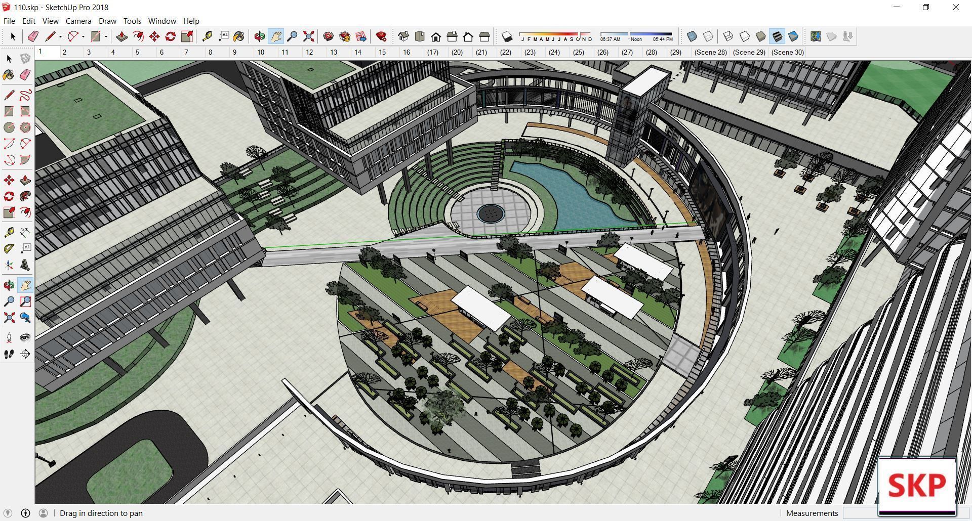 Sketchup Commercial Complex 110 3D model_11