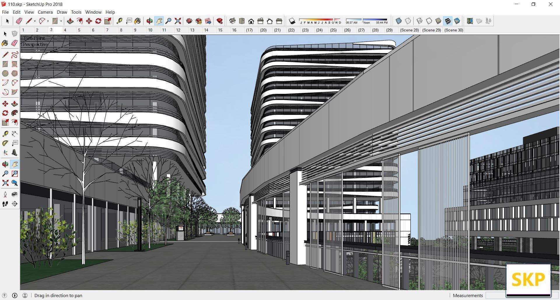 Sketchup Commercial Complex 110 3D model_26